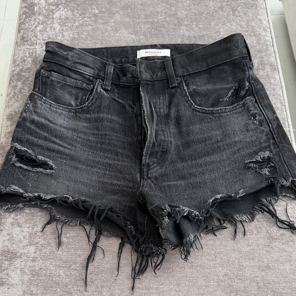 Moussy Black Jeans Women Shorts size 24